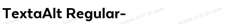 TextaAlt Regular字体转换